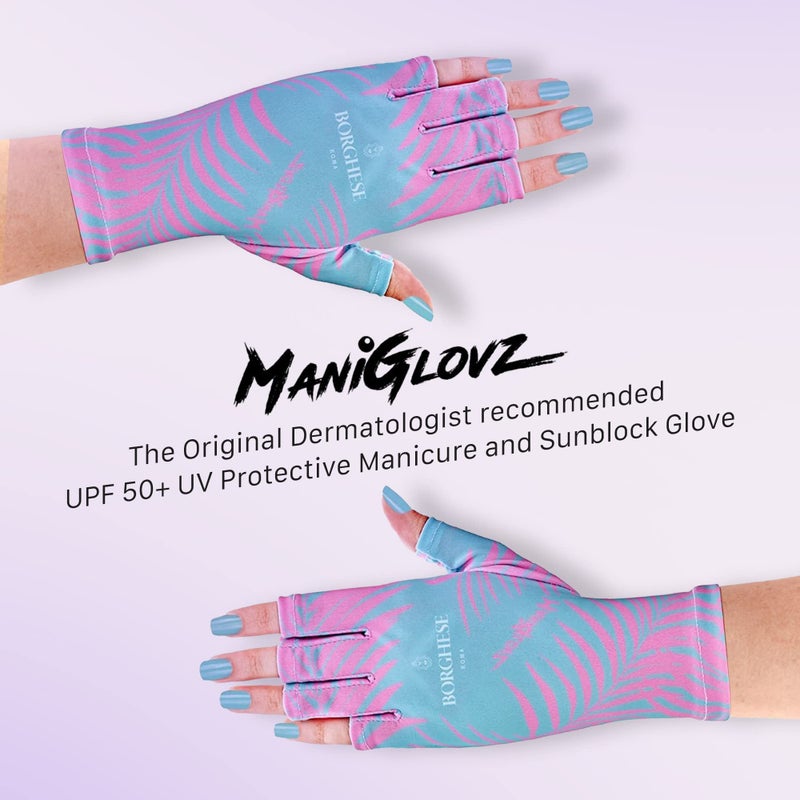 ManiGlovz - Original UPF 50+ UV Light Protective Nail Gloves | Gel Manicure and Anti UV Fingerless Gloves for Women | Protects Skin During Driving and Sun Exposure - Image 2